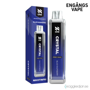 N One Crystal ZERO Mesh | Blue Raspberry | Engångs Vape | 0mg | 12ml