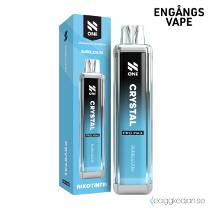 N One Crystal ZERO Mesh | Bubblegum | Engångs Vape | 0mg | 12ml