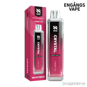 N One Crystal ZERO Mesh | Cherry Ice | Engångs Vape | 0mg | 12ml