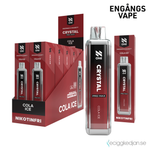 N One Crystal ZERO Mesh | Cola Ice | Engångs Vape | 0mg | 12ml | 10pack