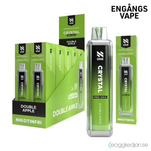 N One Crystal ZERO Mesh | Double Apple | Engångs Vape | 0mg | 12ml | 10pack