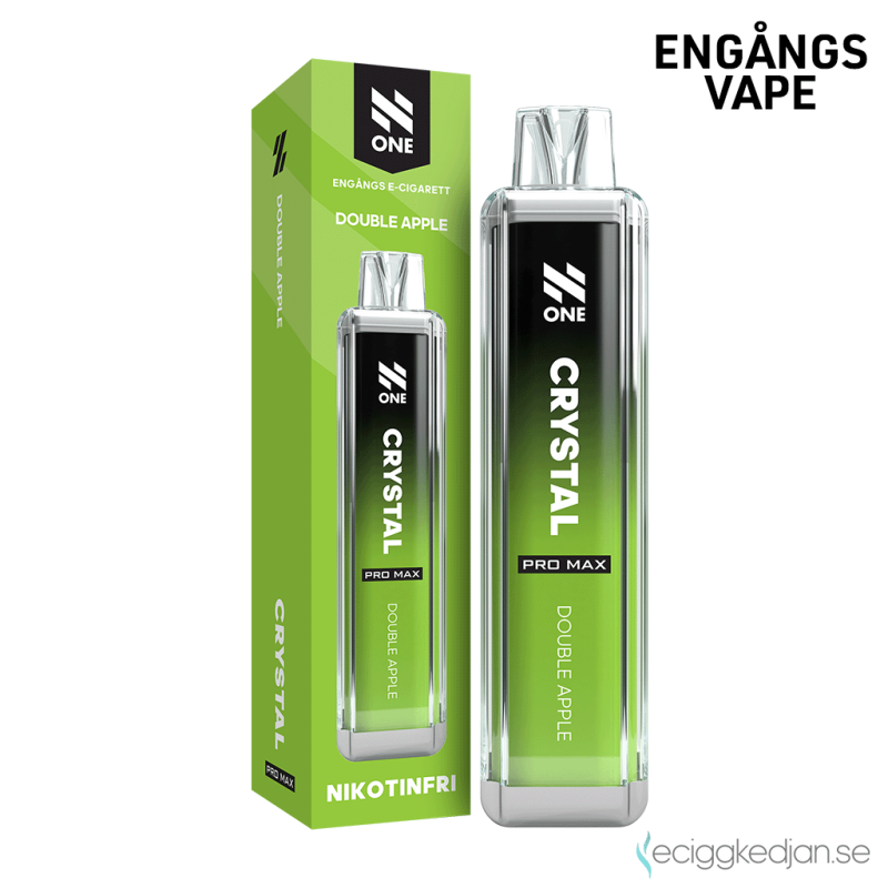 N ONE One Crystal ZERO Mesh | Double Apple Engångs Vape 0mg 12ml