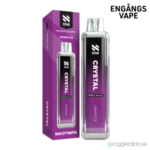 N One Crystal ZERO Mesh | Grape Ice | Engångs Vape | 0mg | 12ml
