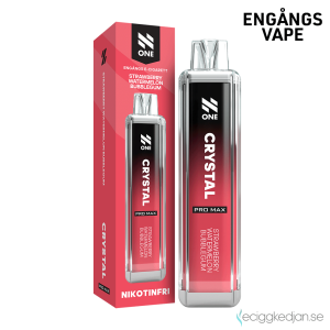 N One Crystal ZERO Mesh | Strawberry Watermelon Bubblegum | Engångs Vape | 0mg | 12ml