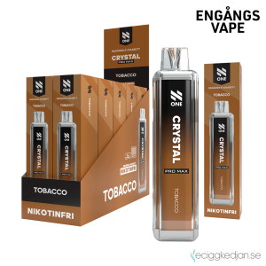 N One Crystal ZERO Mesh | Tobacco | Engångs Vape | 0mg | 12ml | 10pack