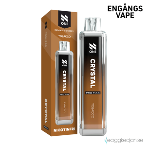N One Crystal ZERO Mesh | Tobacco | Engångs Vape | 0mg | 12ml