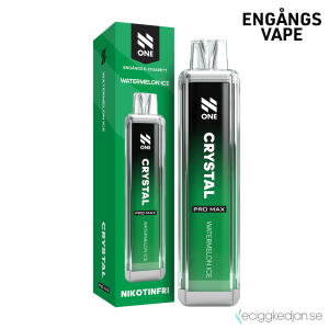 N One Crystal ZERO Mesh | Watermelon Ice | Engångs Vape | 0mg | 12ml