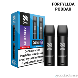 N One Mesh Pod V1| Blueberry | 1600 Puff per 2pack | OBS!! Utgånget Datum