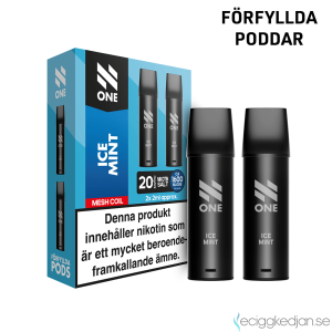 N One Mesh Pod V1 | Ice Mint | 1600 Puff per 2pack | OBS!! Utgånget Datum