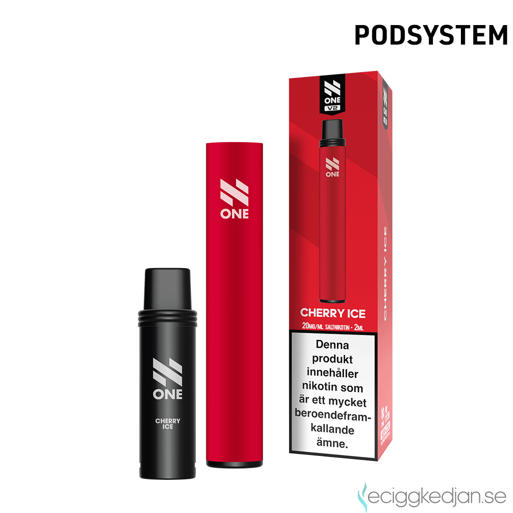 N One Mesh Pod Kit V2 | Röd (Cherry Ice) | Batteri inkl Förfylld Pod
