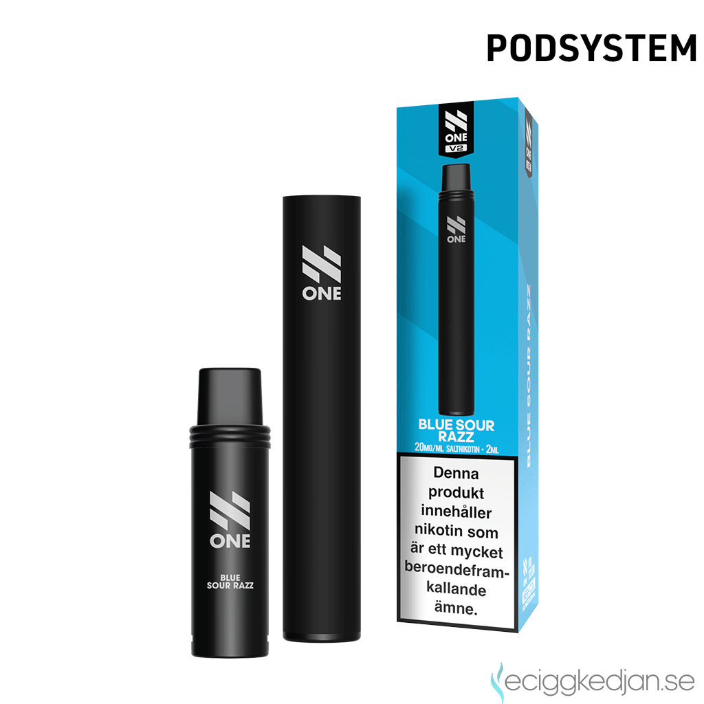 N One Mesh Pod Kit V2 | Svart (Blue Sour Razz) | Batteri inkl Förfylld Pod