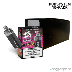 Just Juice Oxbar | Berry Burst & Lemonade | 2ml 14mg | 10pack | OBS!! Kort Datum