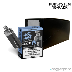 Just Juice Oxbar | Blue Raspberry | 2ml 14mg | 10pack | OBS!! Kort Datum
