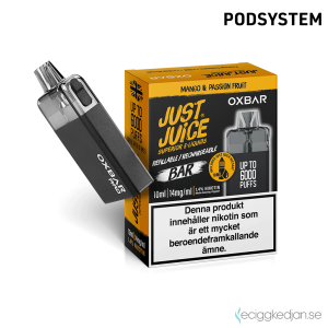 Just Juice Oxbar | Mango & Passionfruit | 2ml 14mg | OBS!! Kort Datum