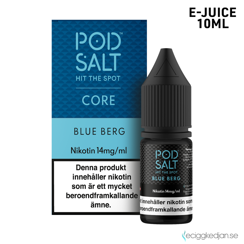 Pod Salt Core | Blue Berg | 10ml E-Juice | 14mg Saltnikotin