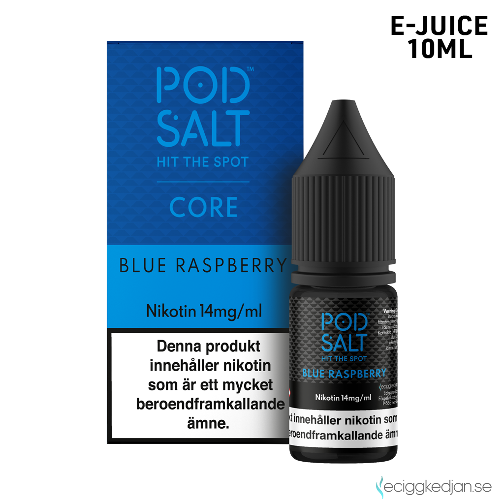 Pod Salt Core | Blue Raspberry | 10ml E-Juice | 14mg Saltnikotin