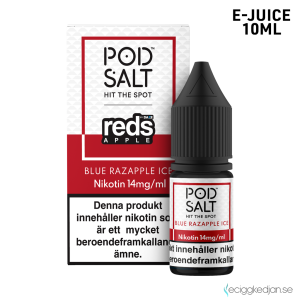 Pod Salt Fusion | Blue Razapple Ice | 10ml E-Juice | 14mg Saltnikotin