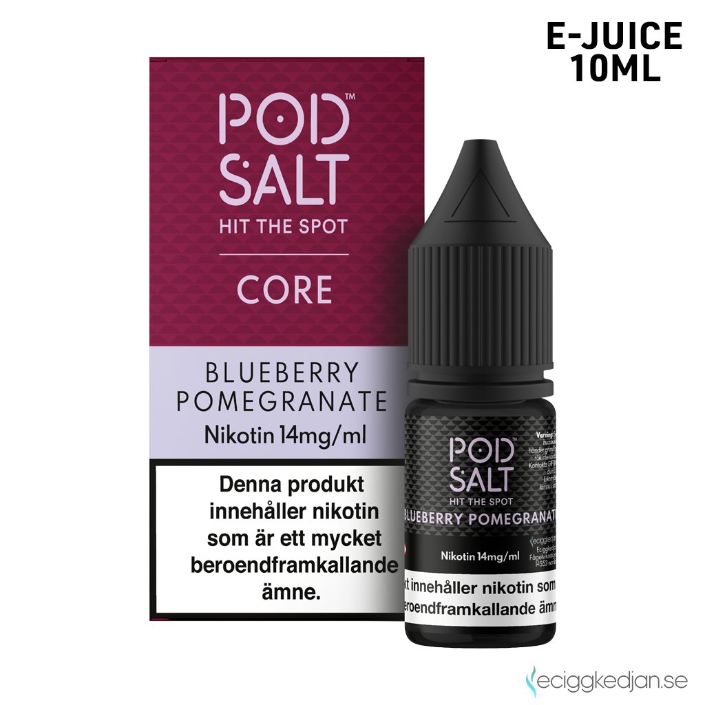 Pod Salt Core | Blueberry Pomegranate | 10ml E-Juice | 14mg Saltnikotin