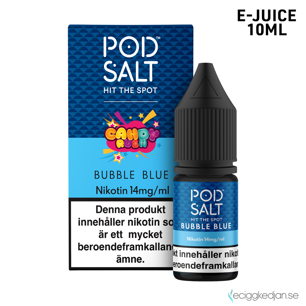 Pod Salt Fusion | Bubble Blue | 10ml E-Juice | 14mg Saltnikotin