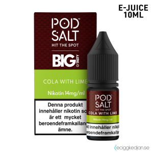 Pod Salt Fusion | Cola With Lime | 10ml E-Juice | 14mg Saltnikotin