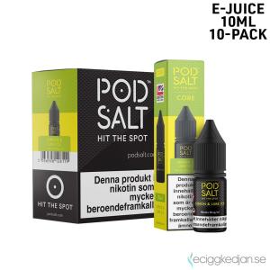 Pod Salt Core | Lemon Lime Ice | 10ml E-Juice | 14mg Saltnikotin | 10pack