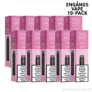 Pod Salt GO 600 | Pink Lemonade | Engångs Vape | 10-pack   | OBS!! Utgånget Datum