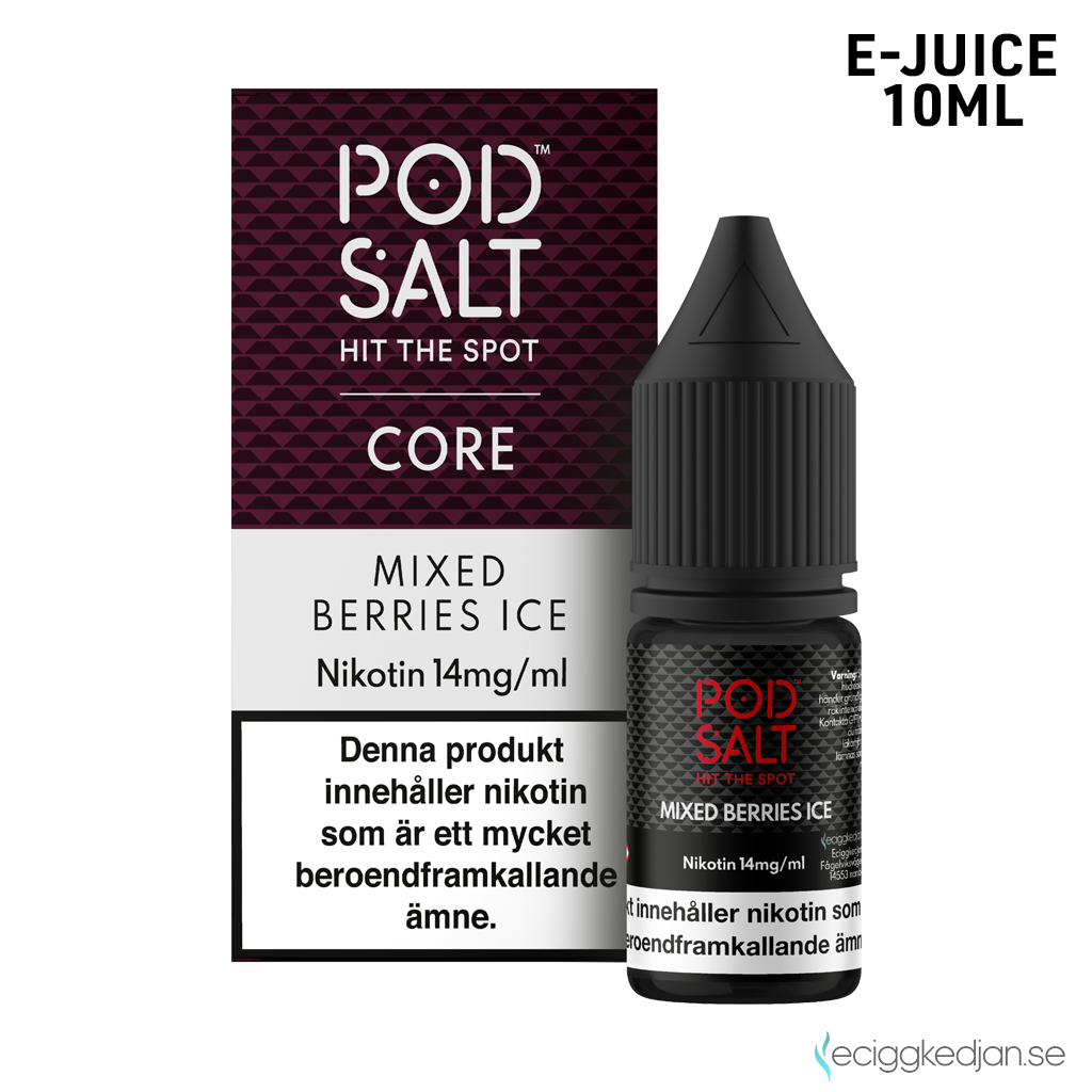 Pod Salt Core | Mixed Berries Ice | 10ml E-Juice | 14mg Saltnikotin