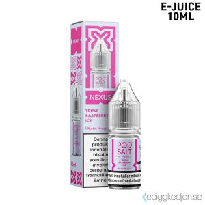 Pod Salt Bar Salt Nexus | Triple Raspberry Ice | 10ml E-Juice | 14mg Saltnikotin