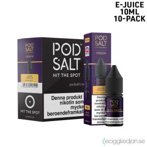 Pod Salt Origin | Liquor Tobacco | 10ml E-Juice | 14mg Saltnikotin | 10pack