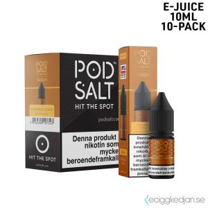 Pod Salt Origin | Virginia Gold | 10ml E-Juice | 14mg Saltnikotin | 10pack