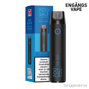 Pod Salt GO 600 | Blue Raspberry | Engångs Vape | OBS!! Utgånget Datum
