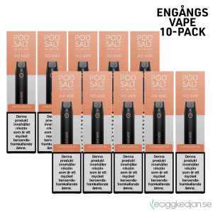 Pod Salt GO 600 | Cantaloupe Ice | Engångs Vape | 10-pack