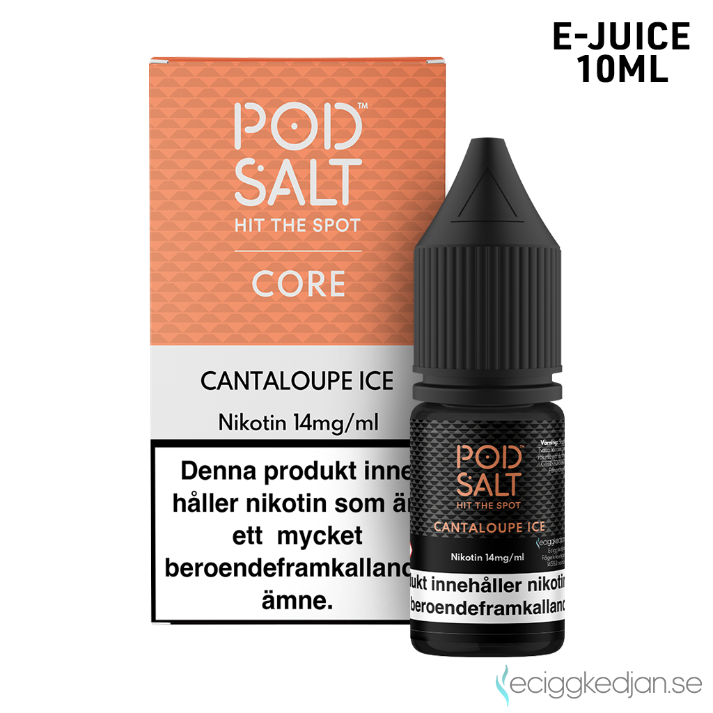 Pod Salt Core | Cantaloupe Ice | 10ml E-Juice | 14mg Saltnikotin