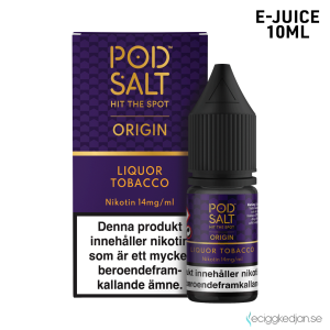 Pod Salt Origin | Liquor Tobacco | 10ml E-Juice | 14mg Saltnikotin
