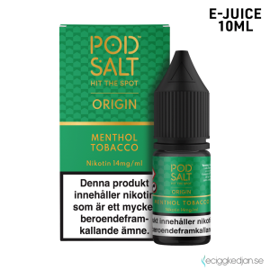 Pod Salt Origin | Menthol Tobacco | 10ml E-Juice | 14mg Saltnikotin