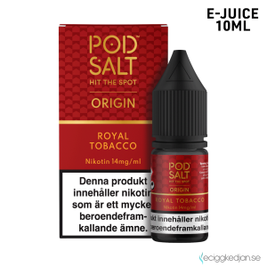 Pod Salt Origin | Royal Tobacco | 10ml E-Juice | 14mg Saltnikotin