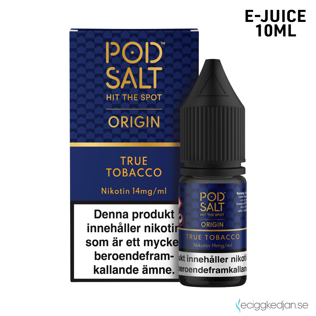 Pod Salt Origin | True Tobacco | 10ml E-Juice | 14mg Saltnikotin