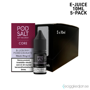 Pod Salt Core | Blueberry Pomegranate | 10ml E-Juice | 14mg Saltnikotin | 5pack