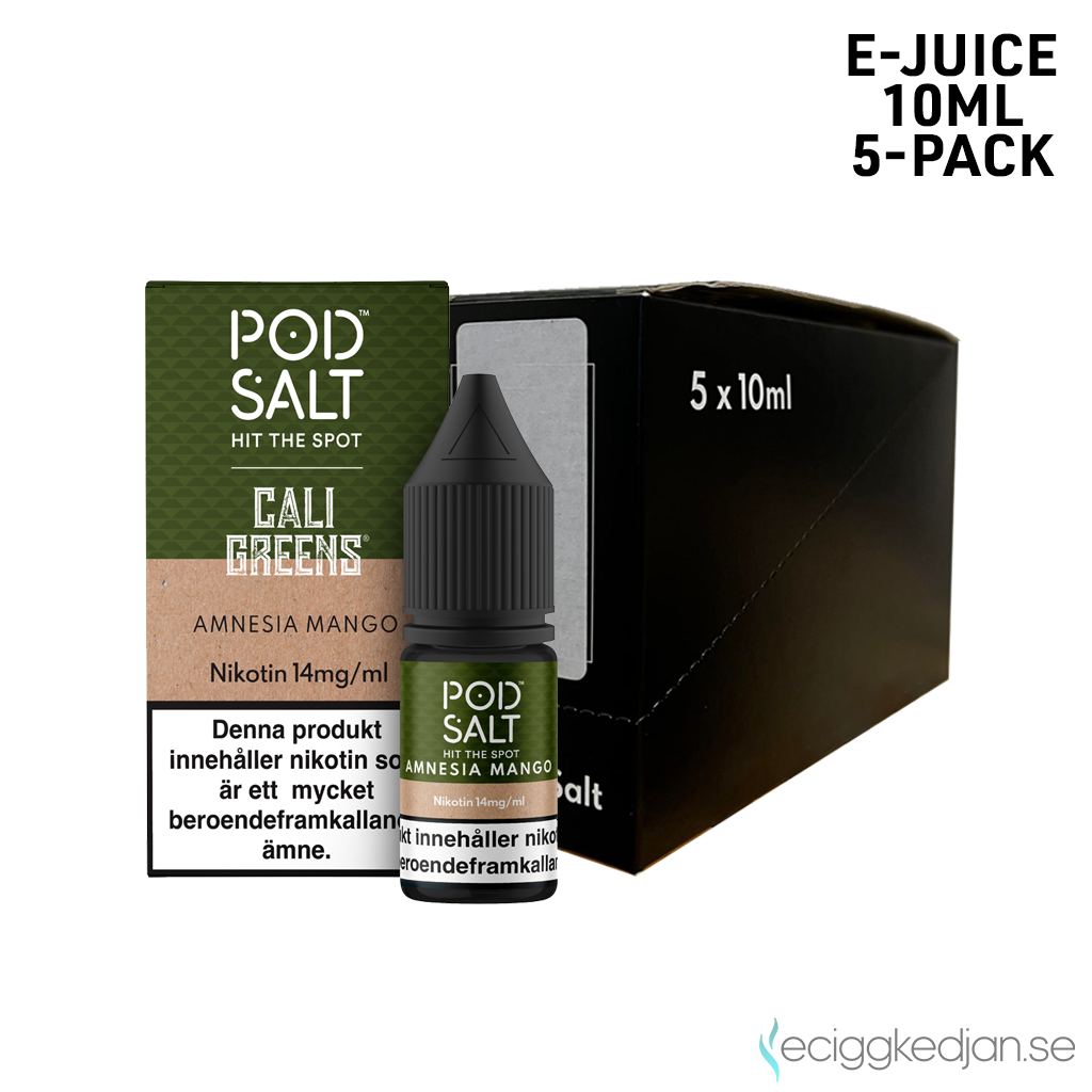 Pod Salt Fusion | Amnesia Mango | 10ml E-Juice | 14mg Saltnikotin | 5pack