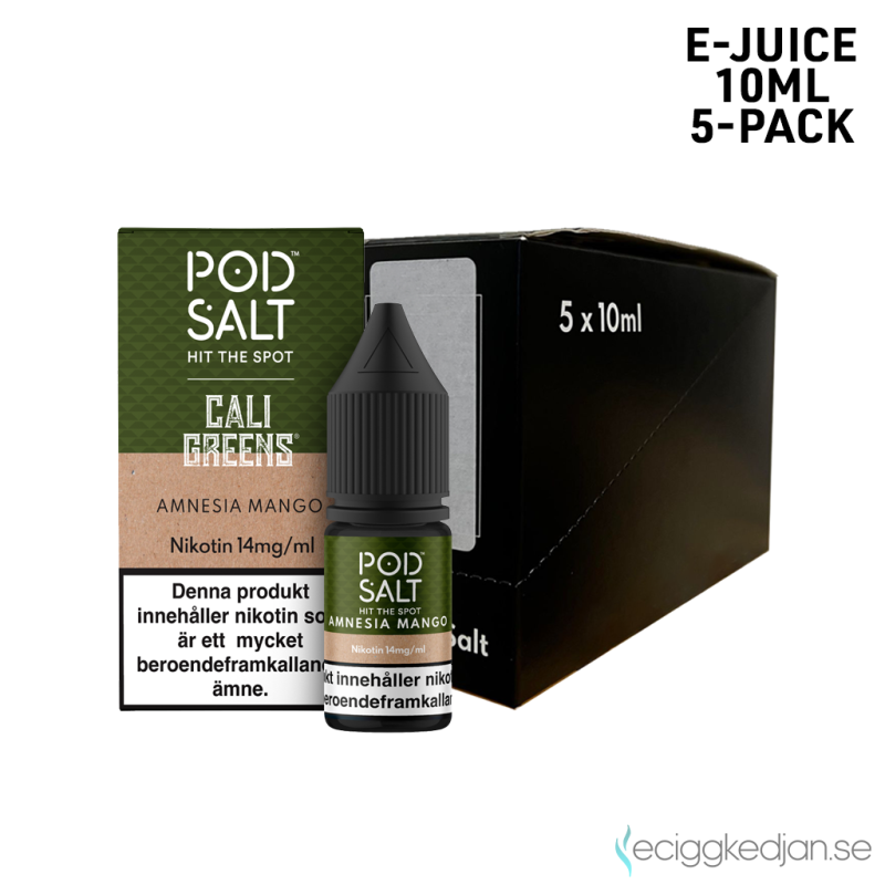 Pod Salt Fusion | Amnesia Mango 10ml E-Juice 14mg Saltnikotin 5pack