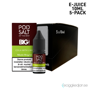 Pod Salt Fusion | Cola With Lime | 10ml E-Juice | 14mg Saltnikotin | 5pack