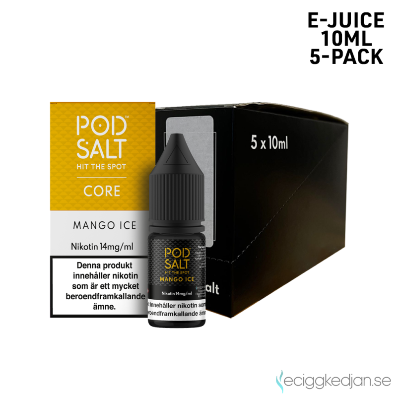 Pod Salt Core | Mango Ice 10ml E-Juice 14mg Saltnikotin 5pack