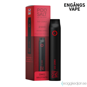 Pod Salt Go ZERO 2500 | Double Apple | Engångs Vape | 0mg | 7ml | OBS!! Utgånget Datum