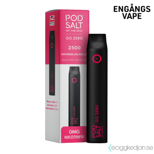 Pod Salt Go ZERO 2500 | Watermelon Breeze | Engångs Vape | 0mg | 7ml | OBS!! Utgånget Datum