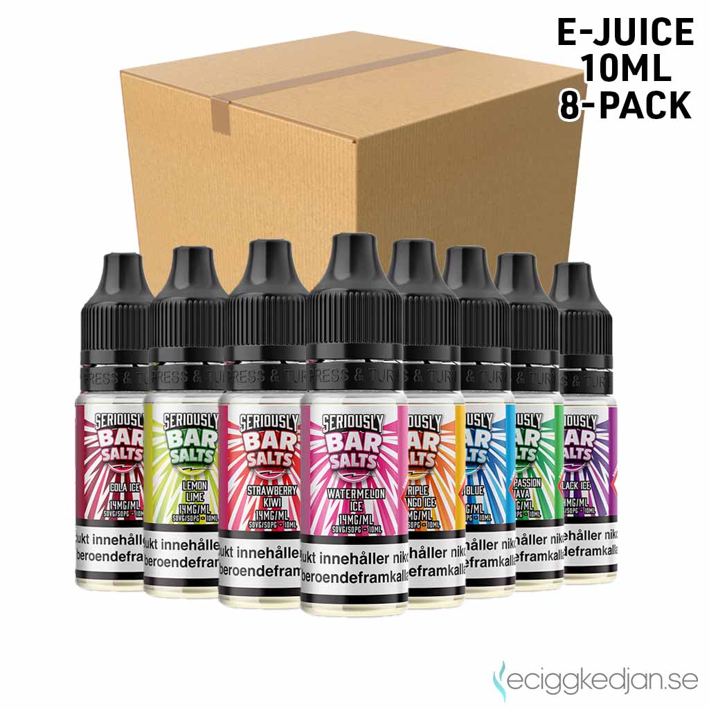 Seriously Bar Salts 14mg Nikotinsalt | Komplett Pack | 8*1