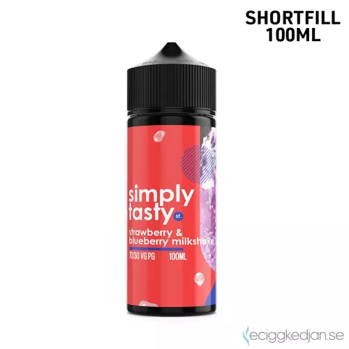 Simply Tasty | Strawberry Blueberry Milkshake | 100ml Shortfill