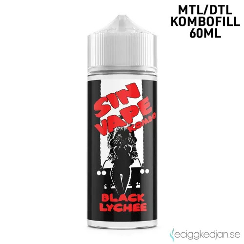 Sin Vape | Black Lychee | 60ml Kombofill