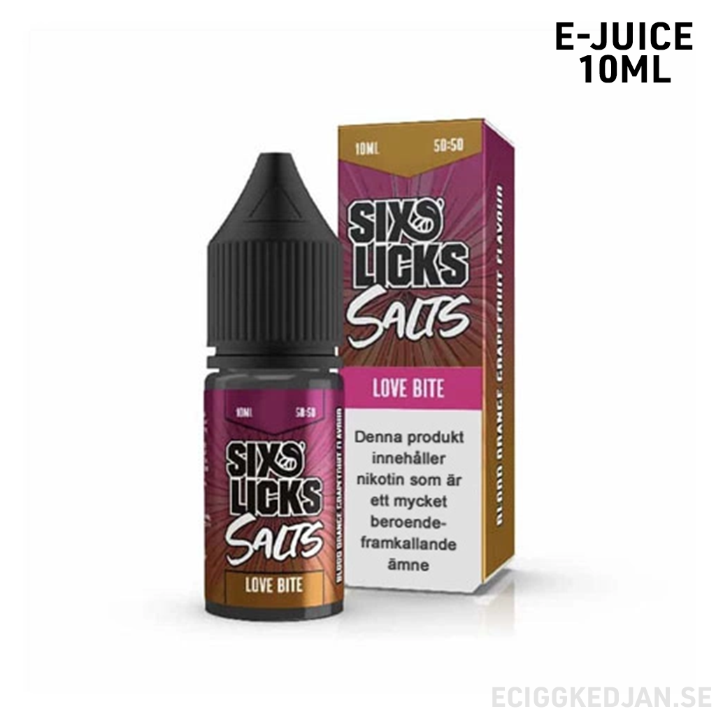 Six Licks | Love Bite | 10ml E-Juice