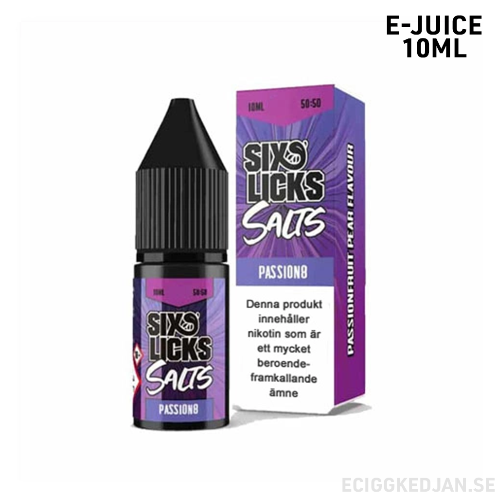 Six Licks | Passion 8 | 10ml E-Juice