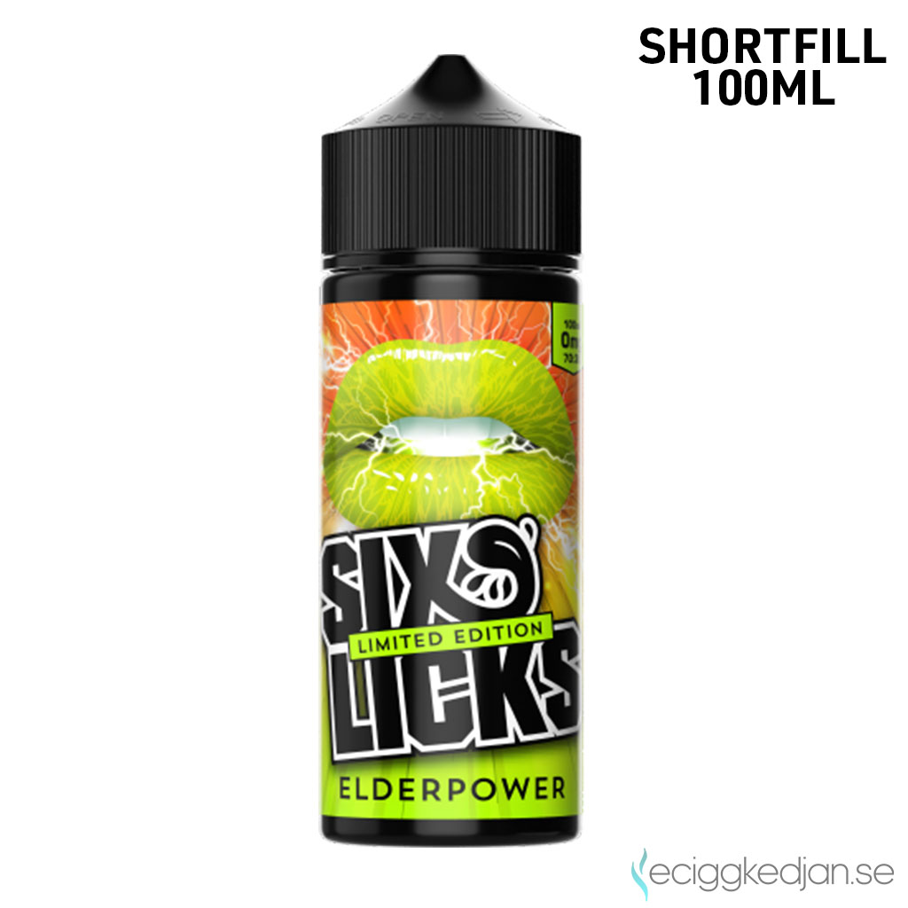 Six Licks | Elderpower | 100ml Shortfill
